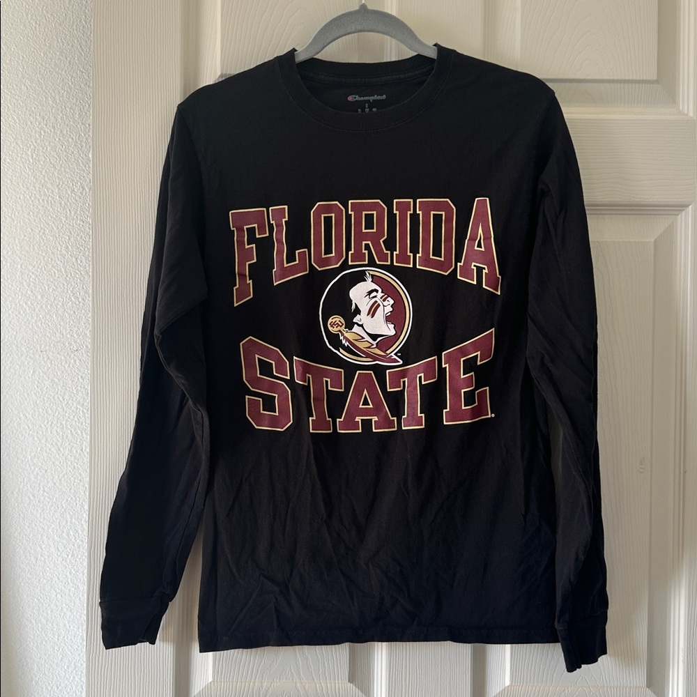 Champion Black Florida State Long Sleeve Shirt size S